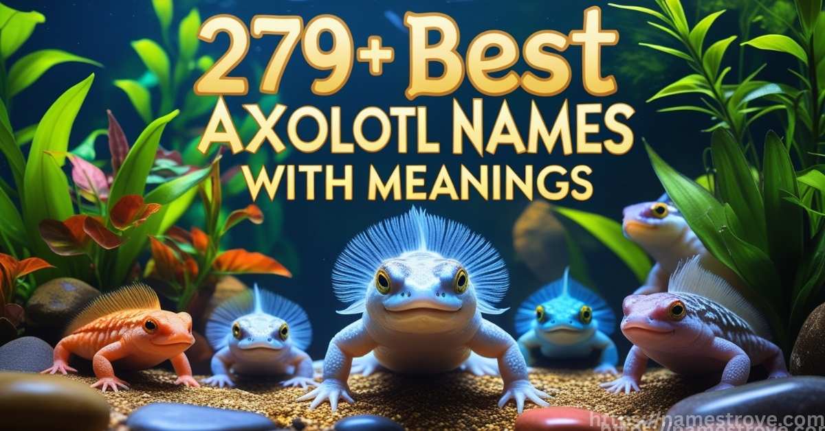 279+ Best Axolotl Names Featured Image
