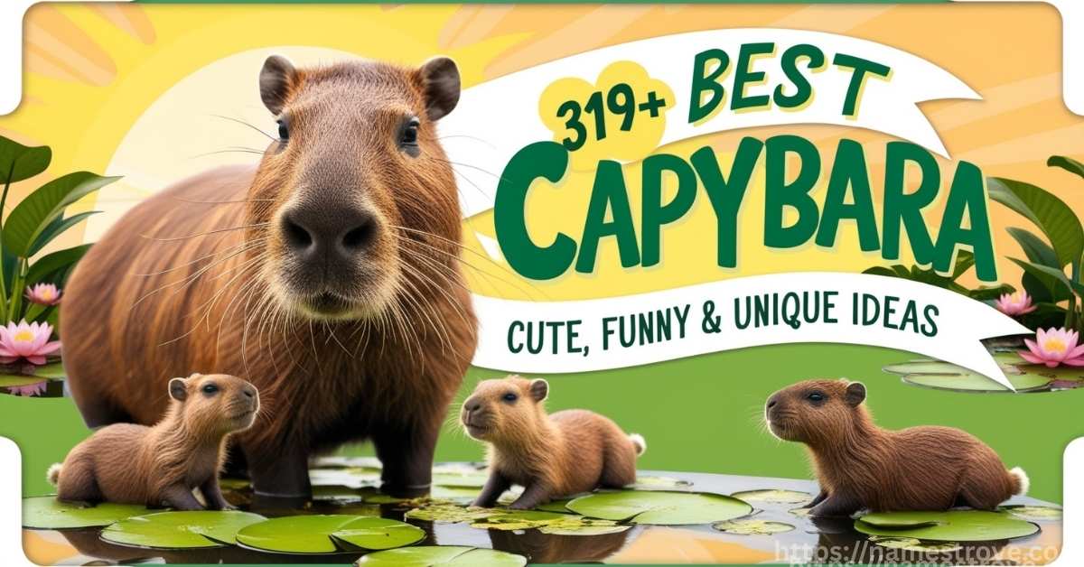 319+ Best Capybara Names Featured Image