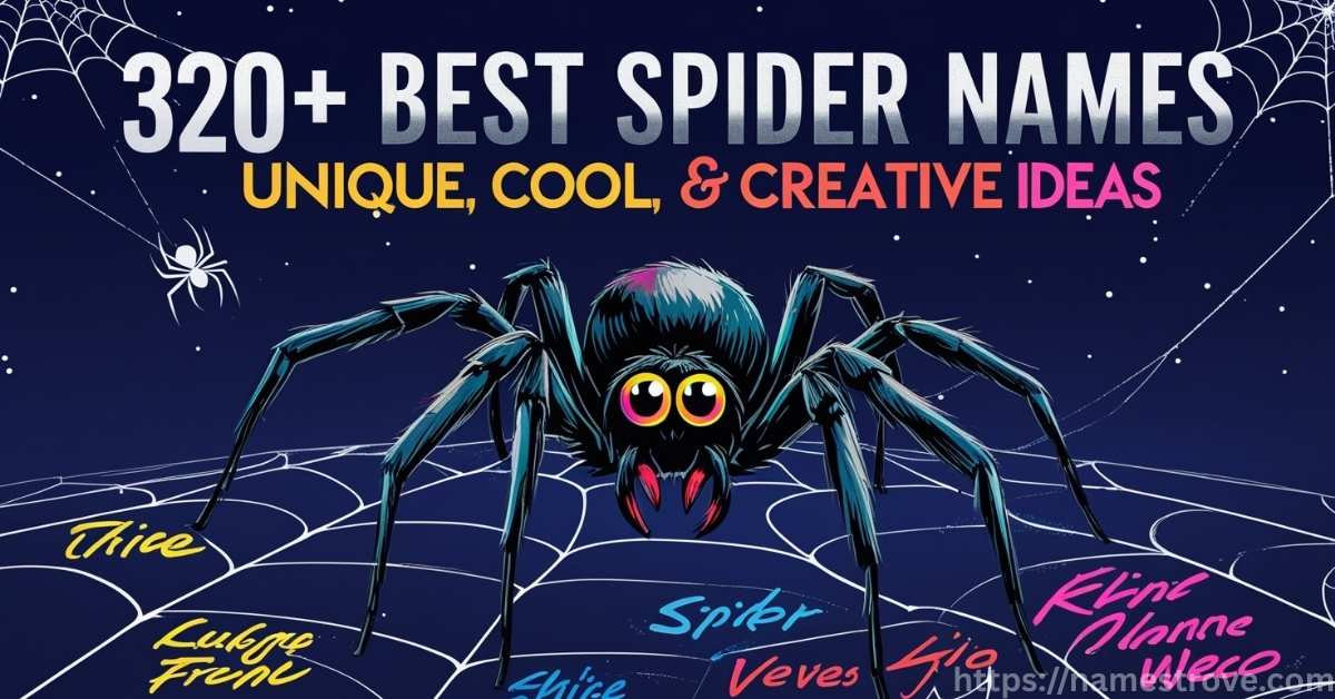 320+ Best Spider Names Featured Image