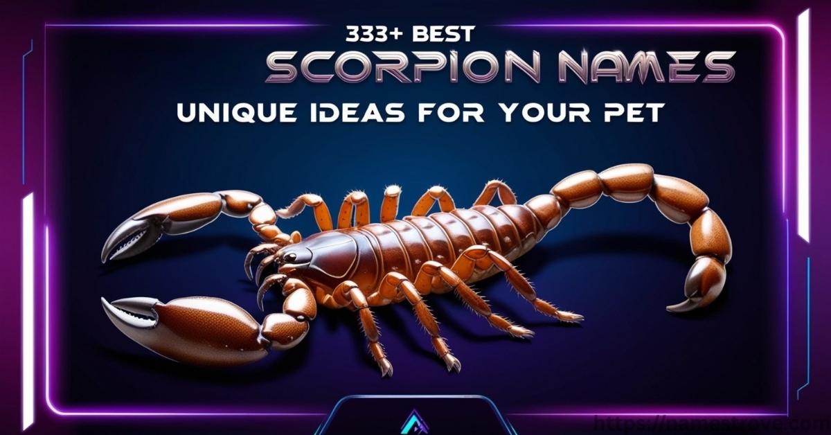 333+ Best Scorpion Names Featured Image