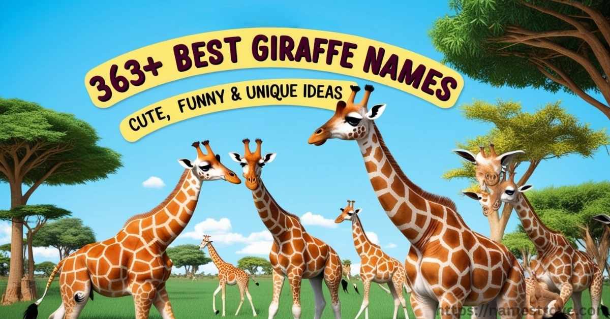 363+ Best Giraffe Names Featured Image