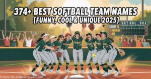 374+ Best Softball Team Names Featured Image
