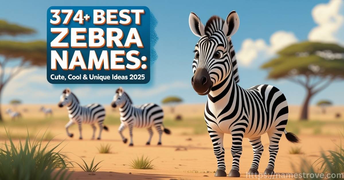 374+ Best Zebra Names Featured Image