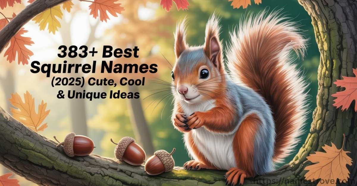383+ Best Squirrel Names Featured Image