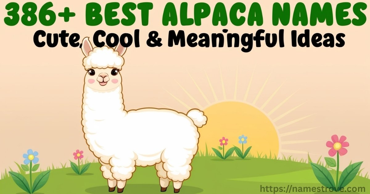 386+ Best Alpaca Names Featured Image