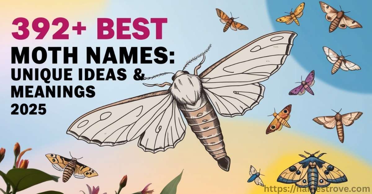 392+ Best Moth Names Featured Image