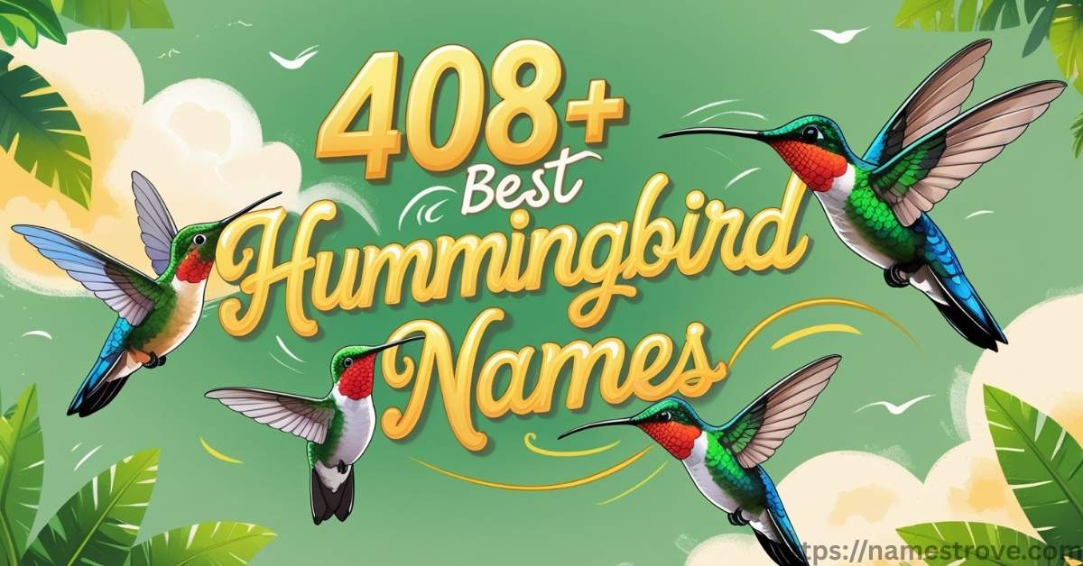 408+ Best Hummingbird Names Featured Image