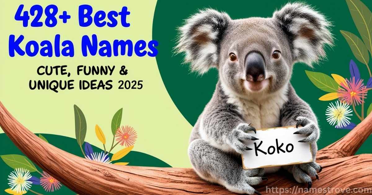 428+ Best Koala Names Featured Image