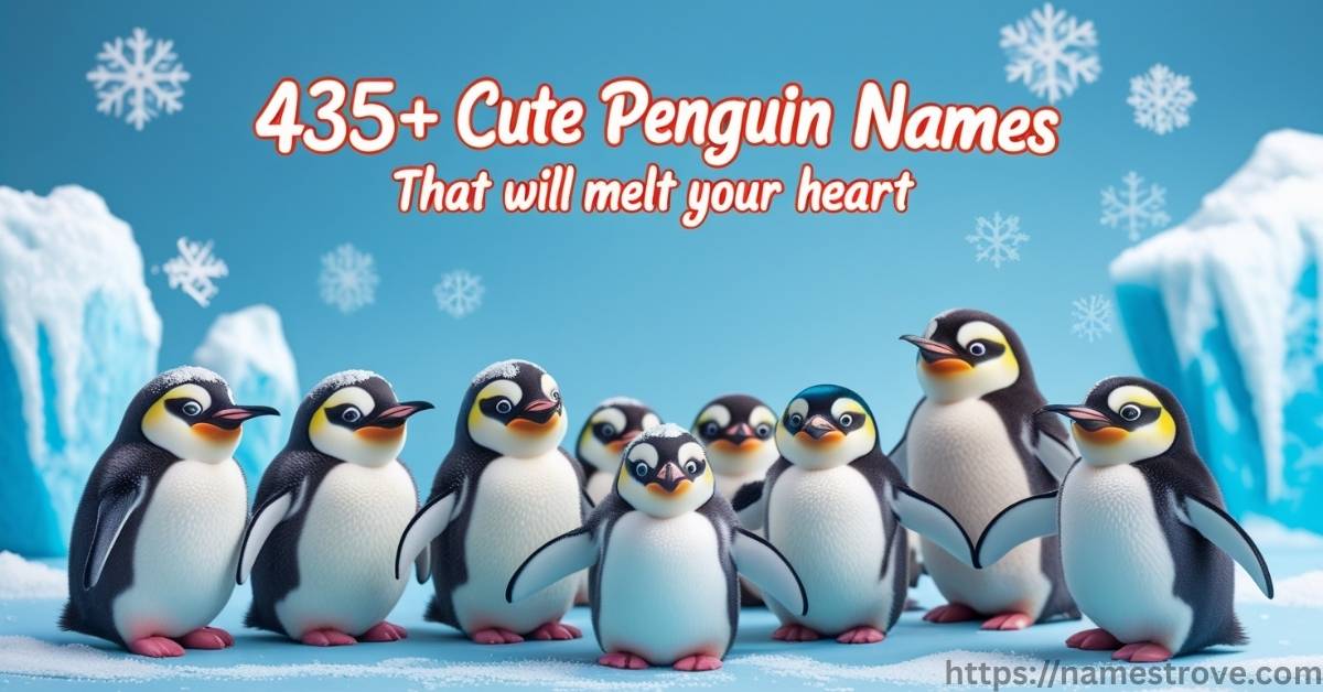 435+ Cute Penguin Names Featured Image