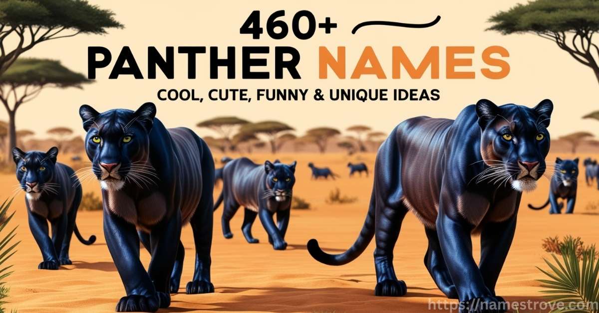 460+ Panther Names Featured Image