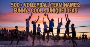 500+ Volleyball Team Names Featured Image