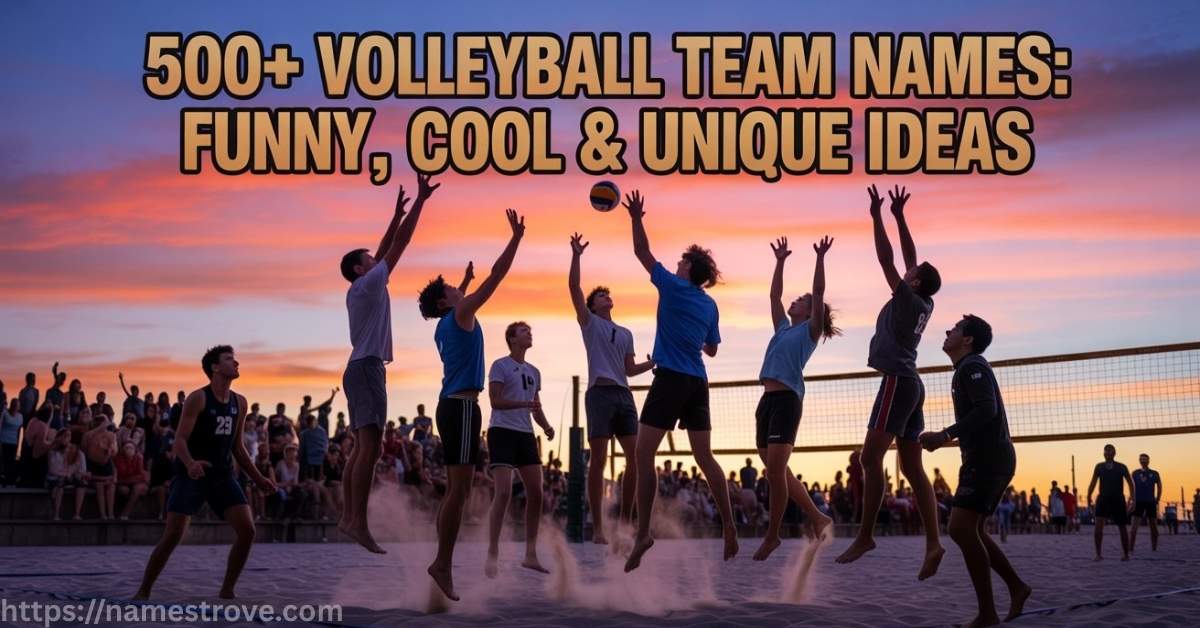 500+ Volleyball Team Names Featured Image