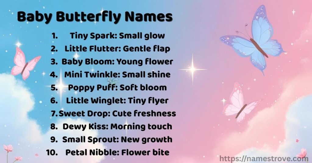 Baby Butterfly Names