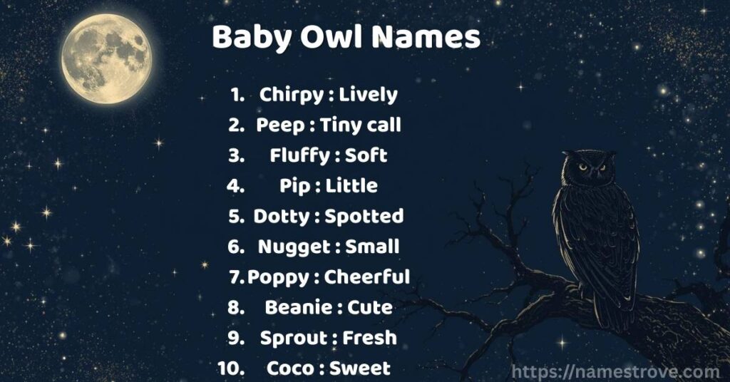 Baby Owl Names