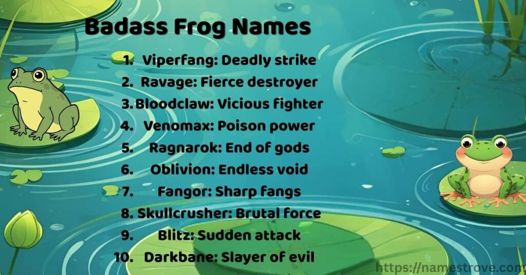 Badass Frog Names