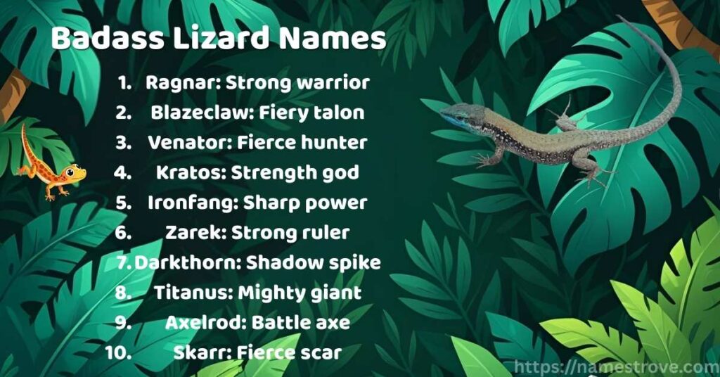 Badass Lizard Names