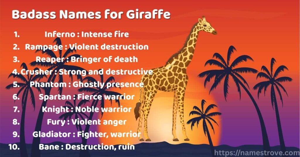Badass Names for Giraffe