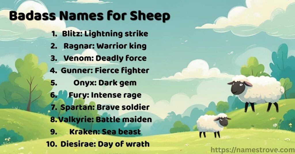 Badass Names for Sheep