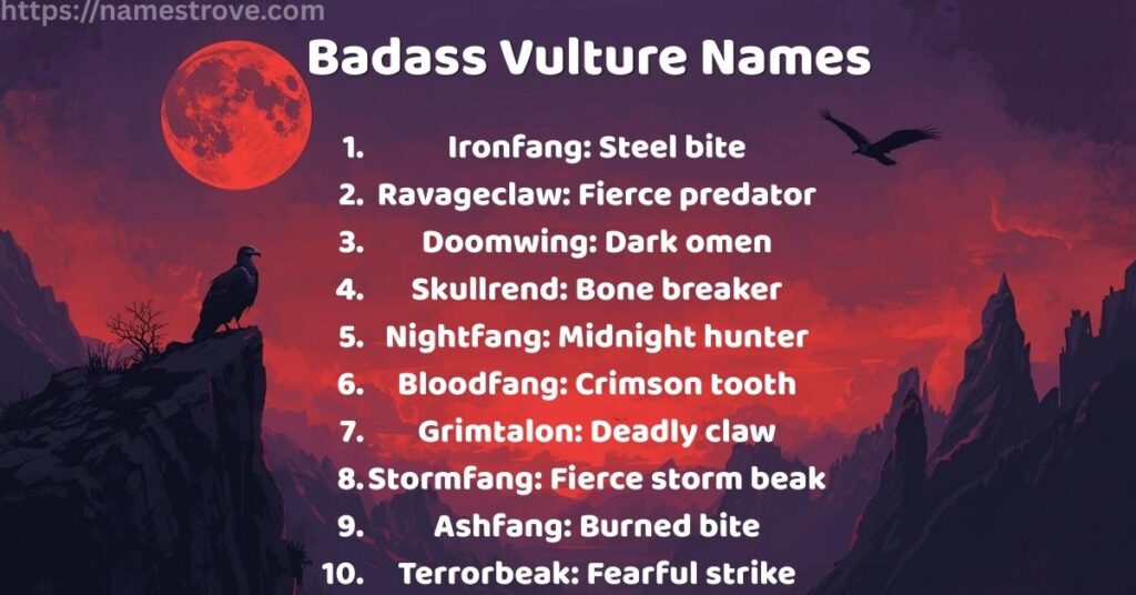 Badass Vulture Names