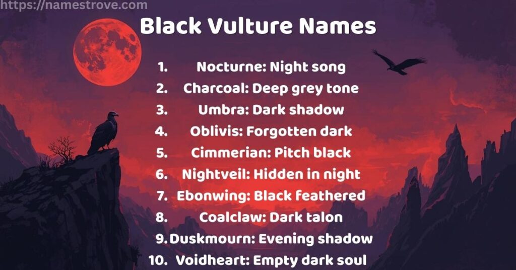 Black Vulture Names