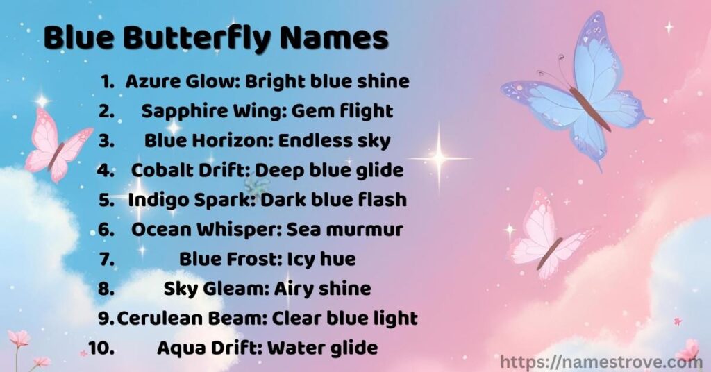 Blue Butterfly Names