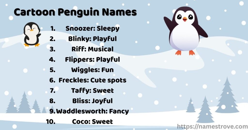 Cartoon Penguin Names