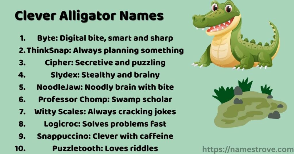 Clever Alligator Names