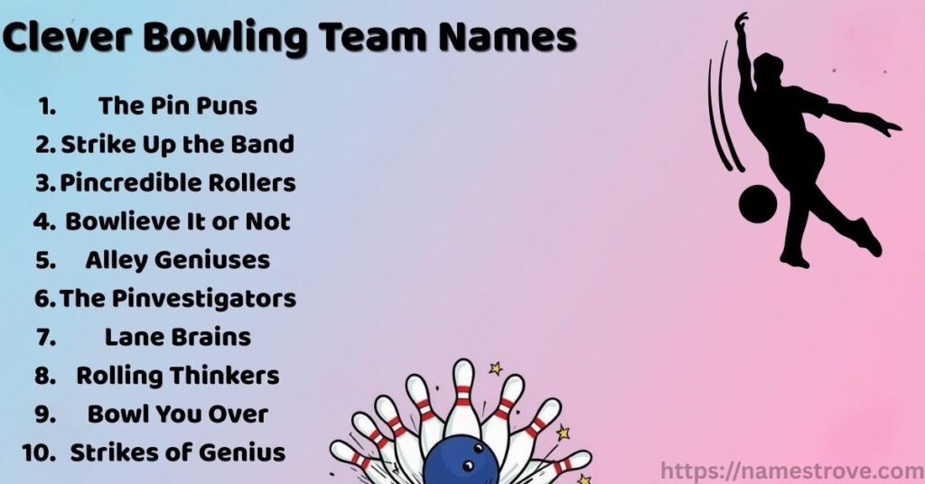 Clever Bowling Team Names