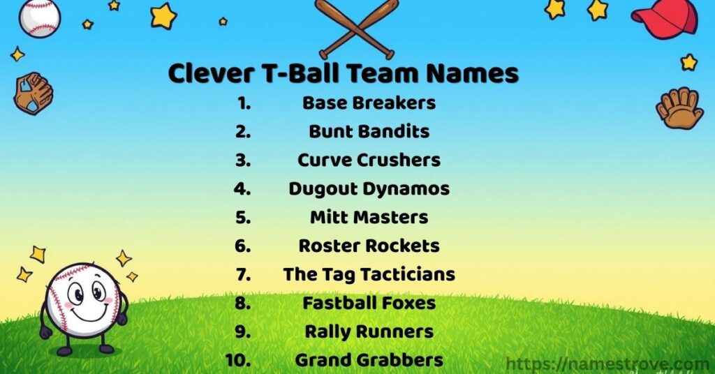Clever T-Ball Team Names