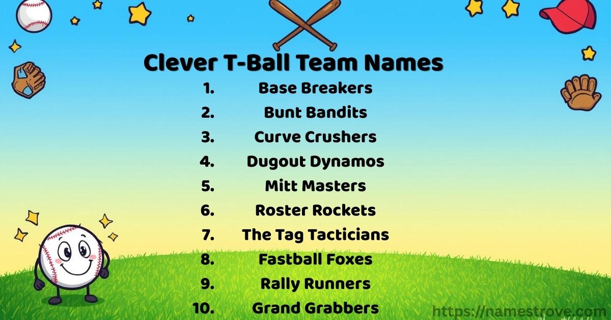 337+ Best TBall Team Names to Boost Spirit (2025) Names