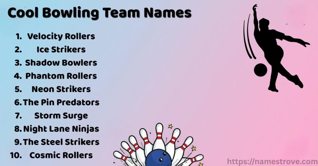 Cool Bowling Team Names