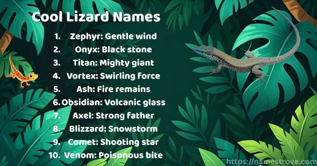 Cool Lizard Names