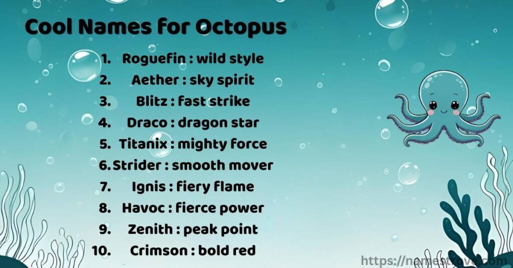 Cool Names for Octopus