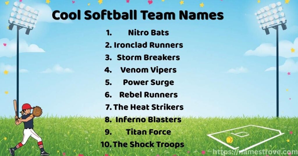 Cool Softball Team Names