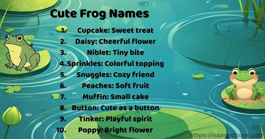 Cute Frog Names