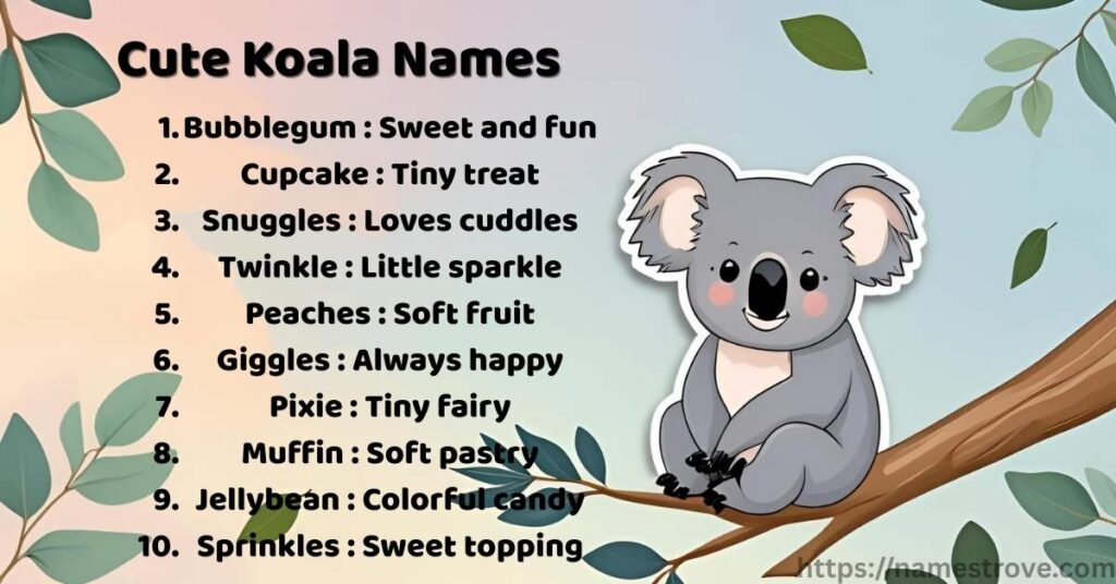 Cute Koala Names