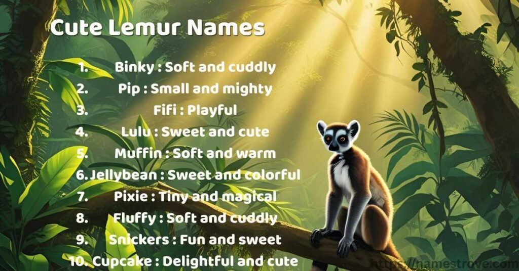 Cute Lemur Names