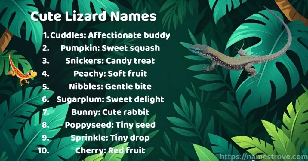 Cute Lizard Names