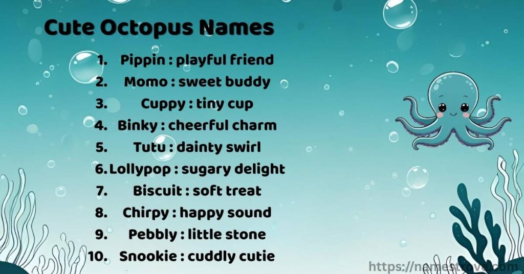 Cute Octopus Names