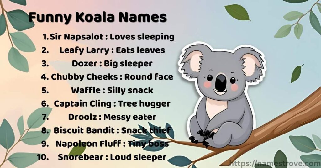 Funny Koala Names