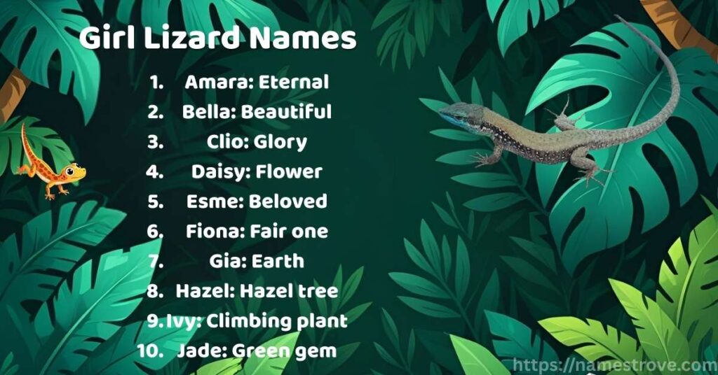 Girl Lizard Names