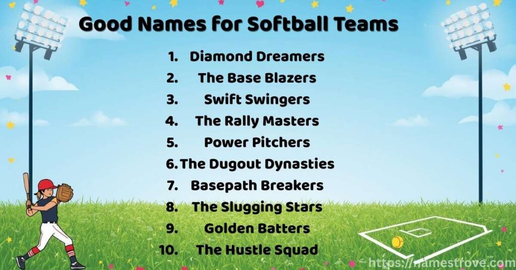 Good Names for Softball Teams