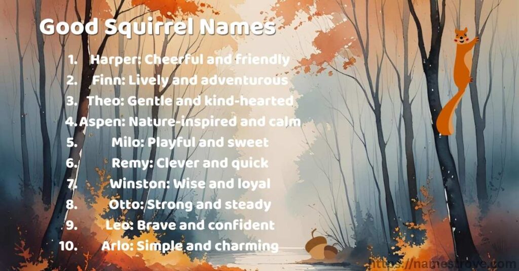 Good Squirrel Names
