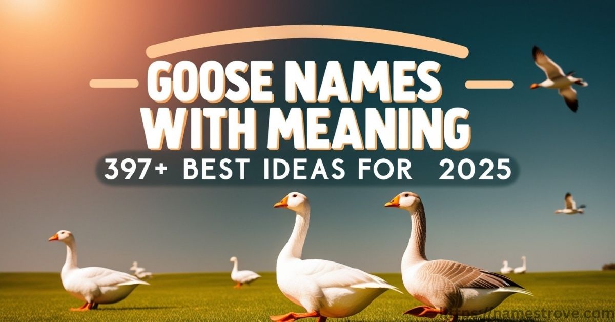 Goose Names With Meaning Featured Image