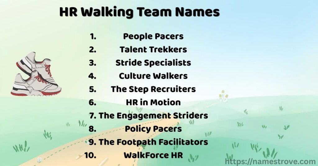 HR Walking Team Names