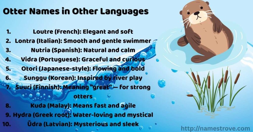 Otter Names in Other Languages