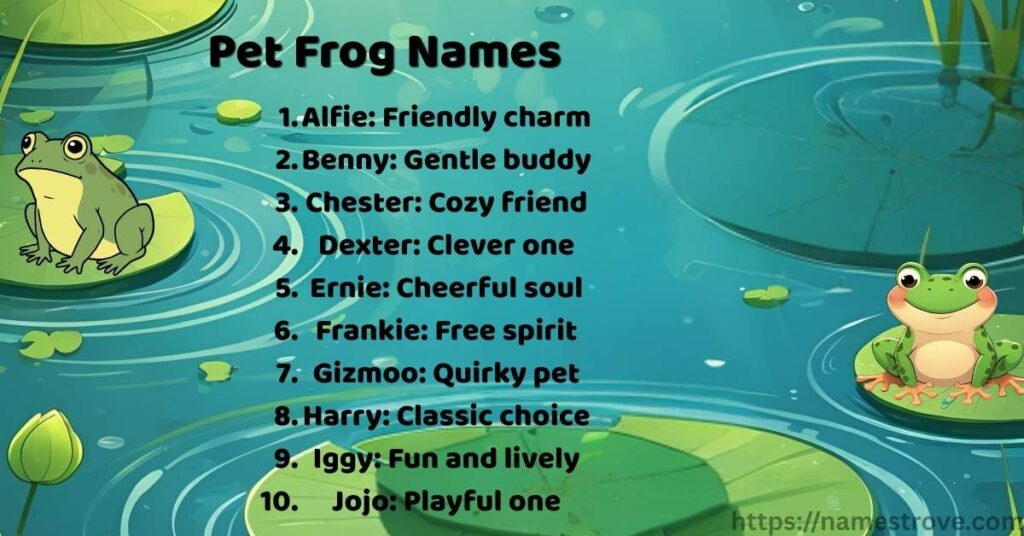 Pet Frog Names