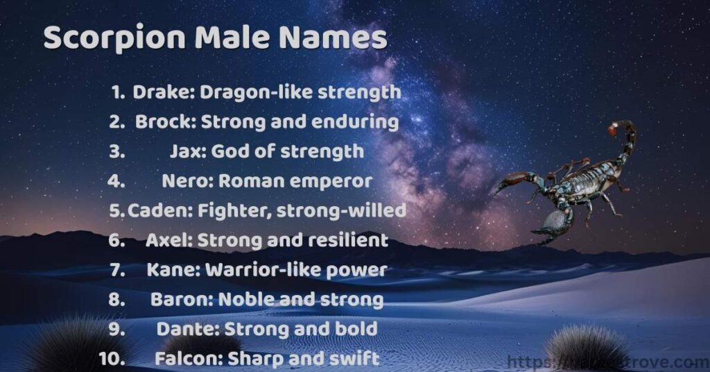 Scorpion Male Names