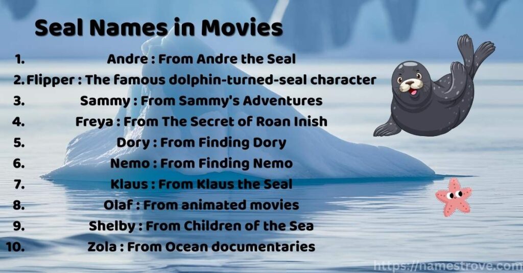 Seal Names in Movies