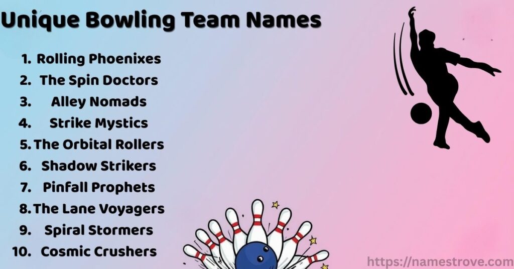 Unique Bowling Team Names